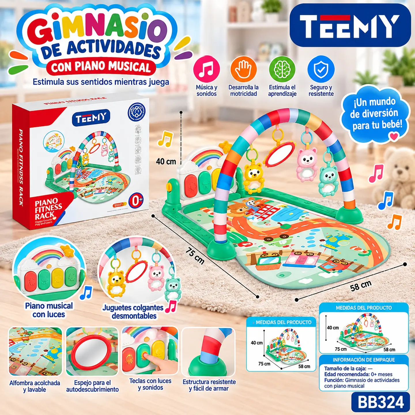 GIMNASIO PARA BEBES , 3 DEL MISMO POR MAYOR  (BB324) 1