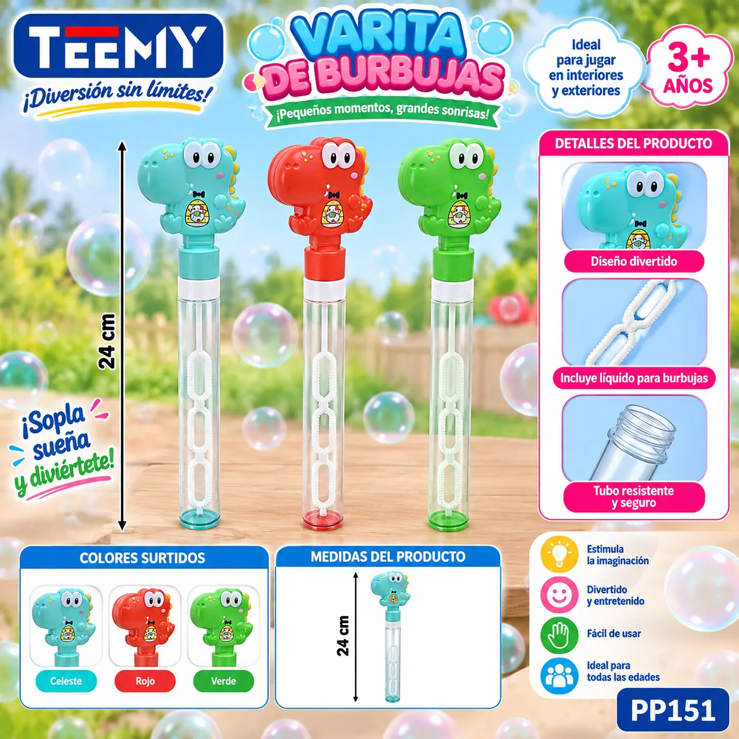BURBUJAS PAQUETE 24 PIEZAS (PP151) 1