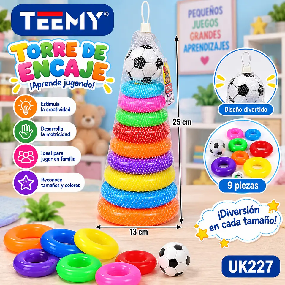JUEGO TORRE ENCAJE, 3 DEL MISMO POR MAYOR (UK227) 1