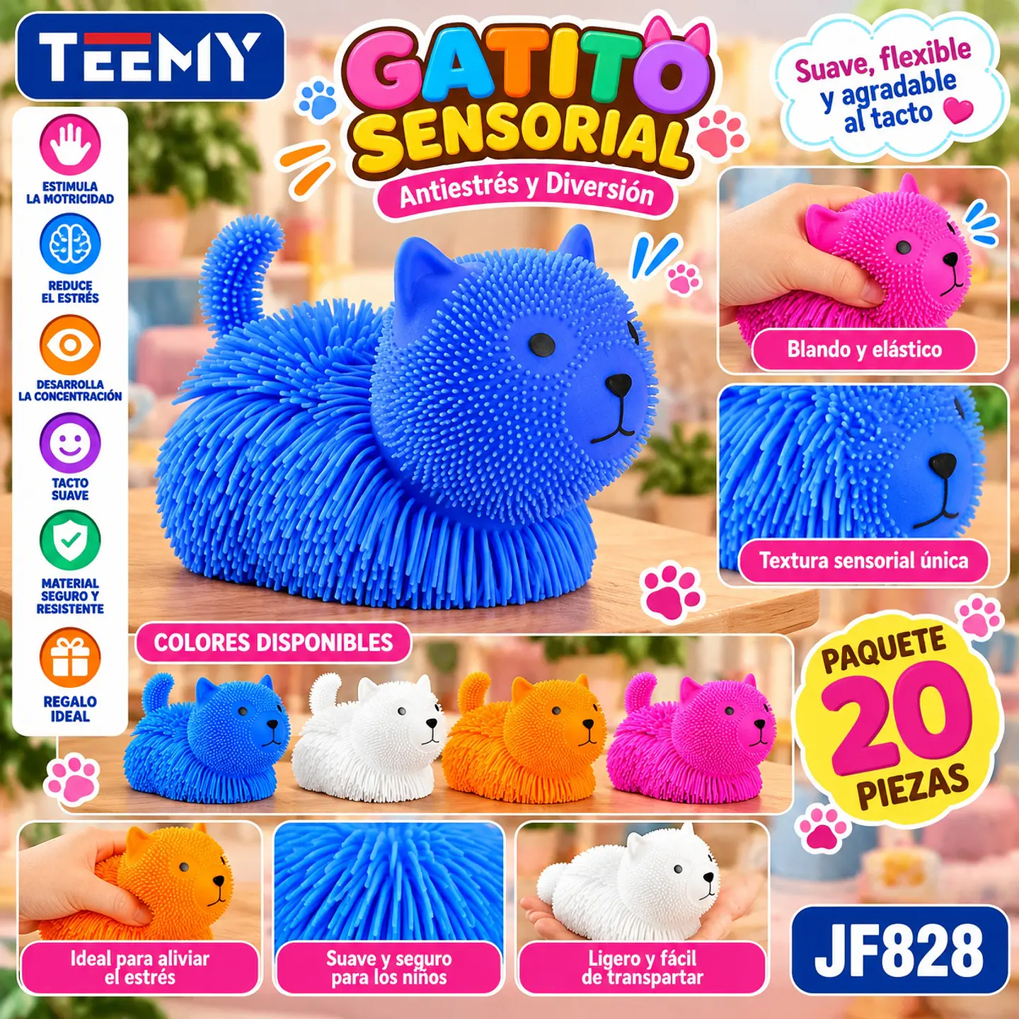 GATO DIDACTICO PAQUETE 20 PIEZAS (JF828) 1