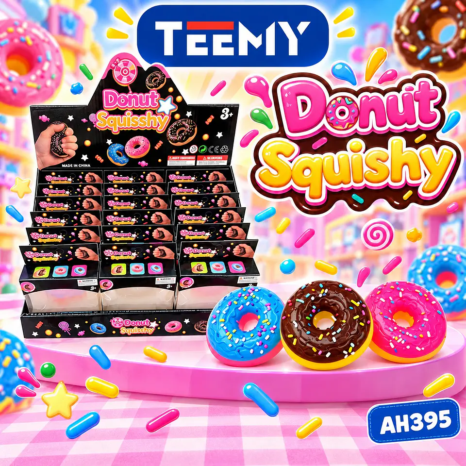 SQUISHY DONUTS PAQUETE 18 PIEZAS (AH395) 1