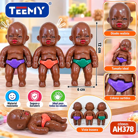SQUISHY BEBE PAQUETE 12 PIEZAS (AH378)