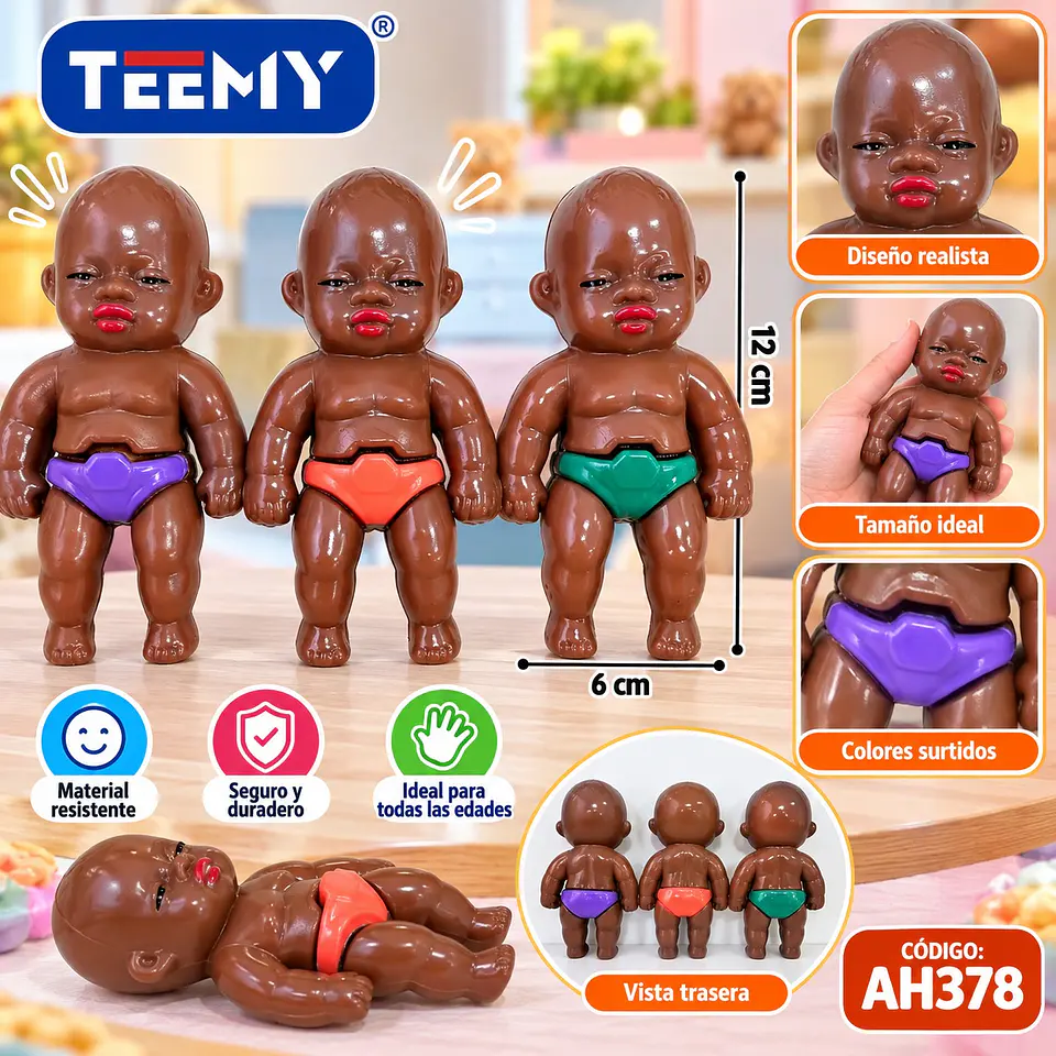 SQUISHY BEBE PAQUETE 12 PIEZAS (AH378) 1