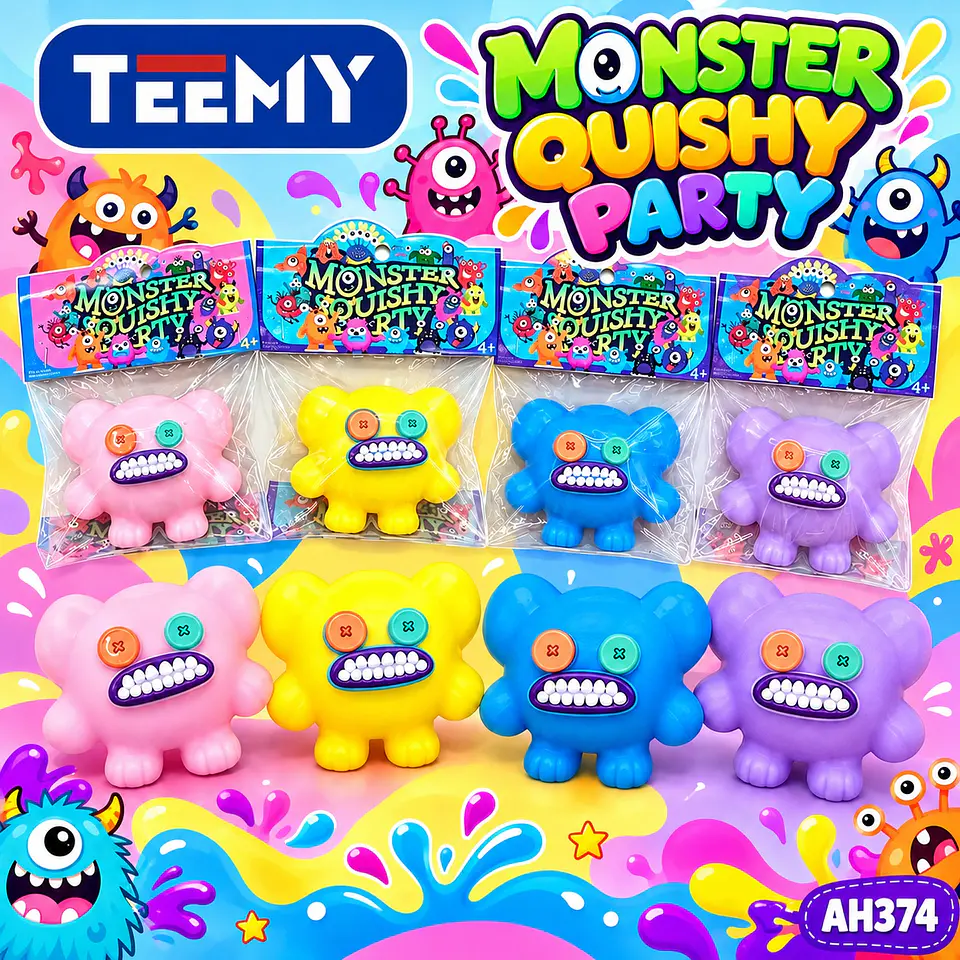 SQUISHY MONSTER PAQUETE 12 PIEZAS (AH374) 1