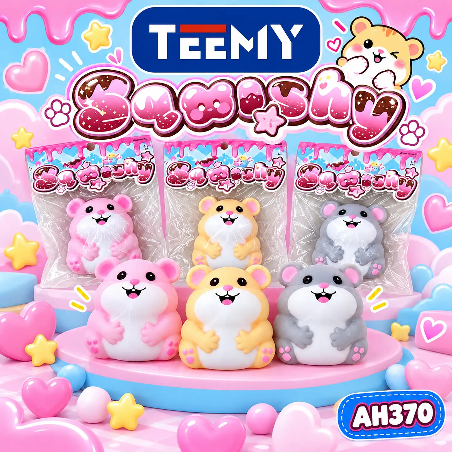 SQUISHY RATON PAQUETE 12 PIEZAS (AH370) 1