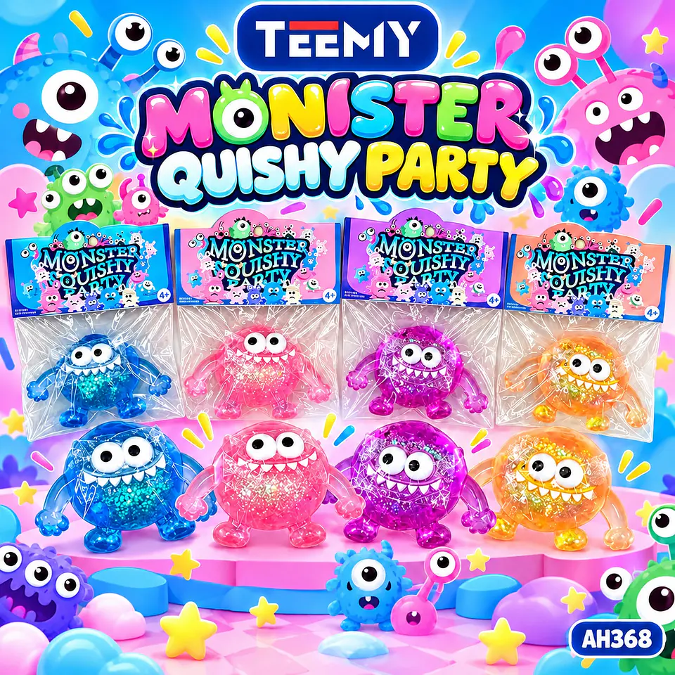 SQUISHY MONSTER GEL PAQUETE 12 PIEZAS (AH368) 1