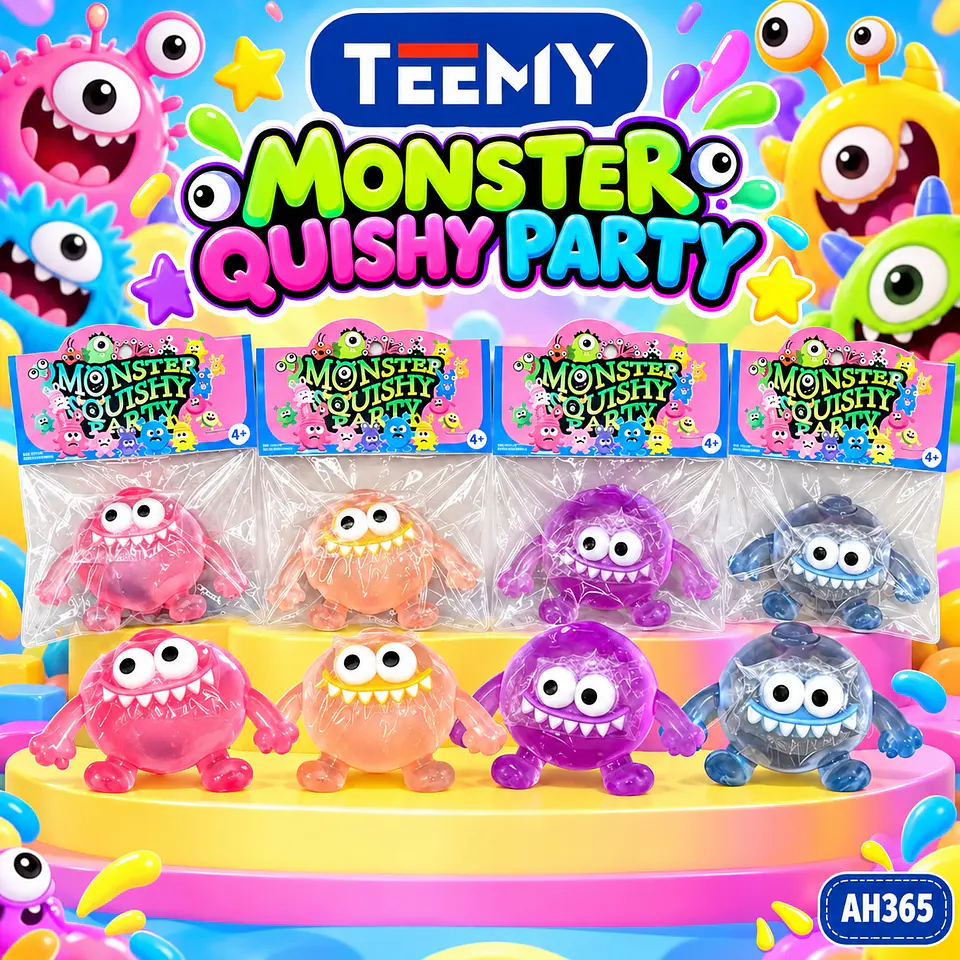 SQUISHY MONSTER GEL PAQUETE 12 PIEZAS (AH365) 1