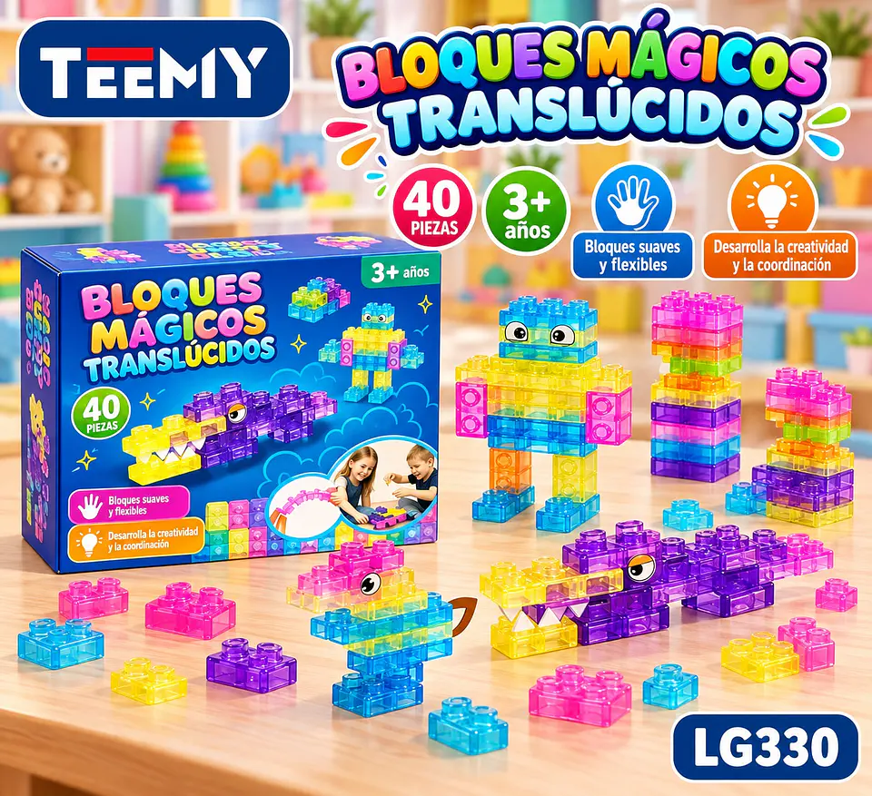 BLOQUES DE GEL 40 PIEZAS, 3 DEL MISMO POR MAYOR (LG330) 1