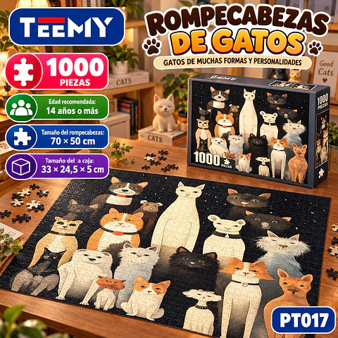 ROMPE CABEZAS 1000 PCS, 3 DEL MISMO POR MAYOR  (PT017)