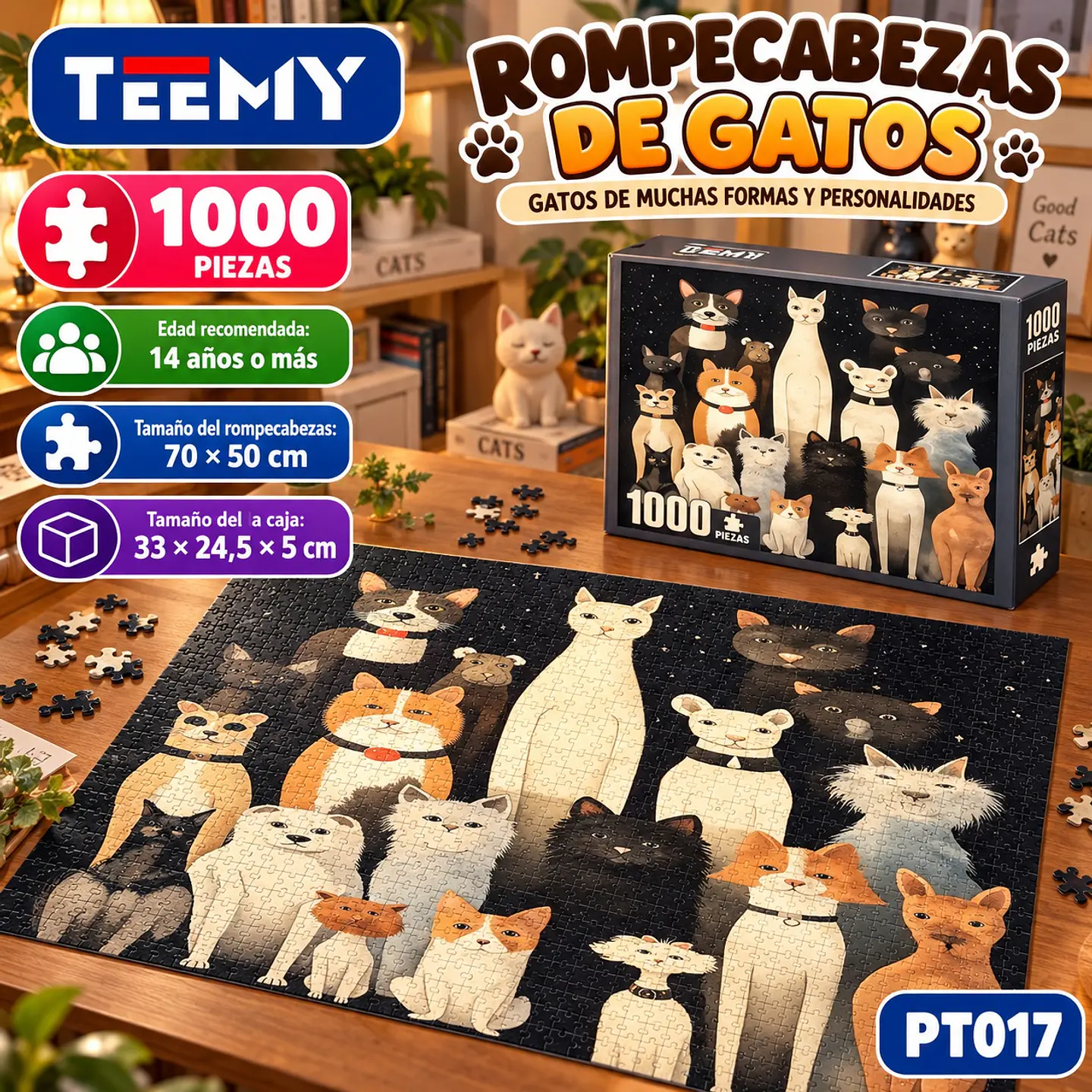 ROMPE CABEZAS 1000 PCS, 3 DEL MISMO POR MAYOR  (PT017) 1