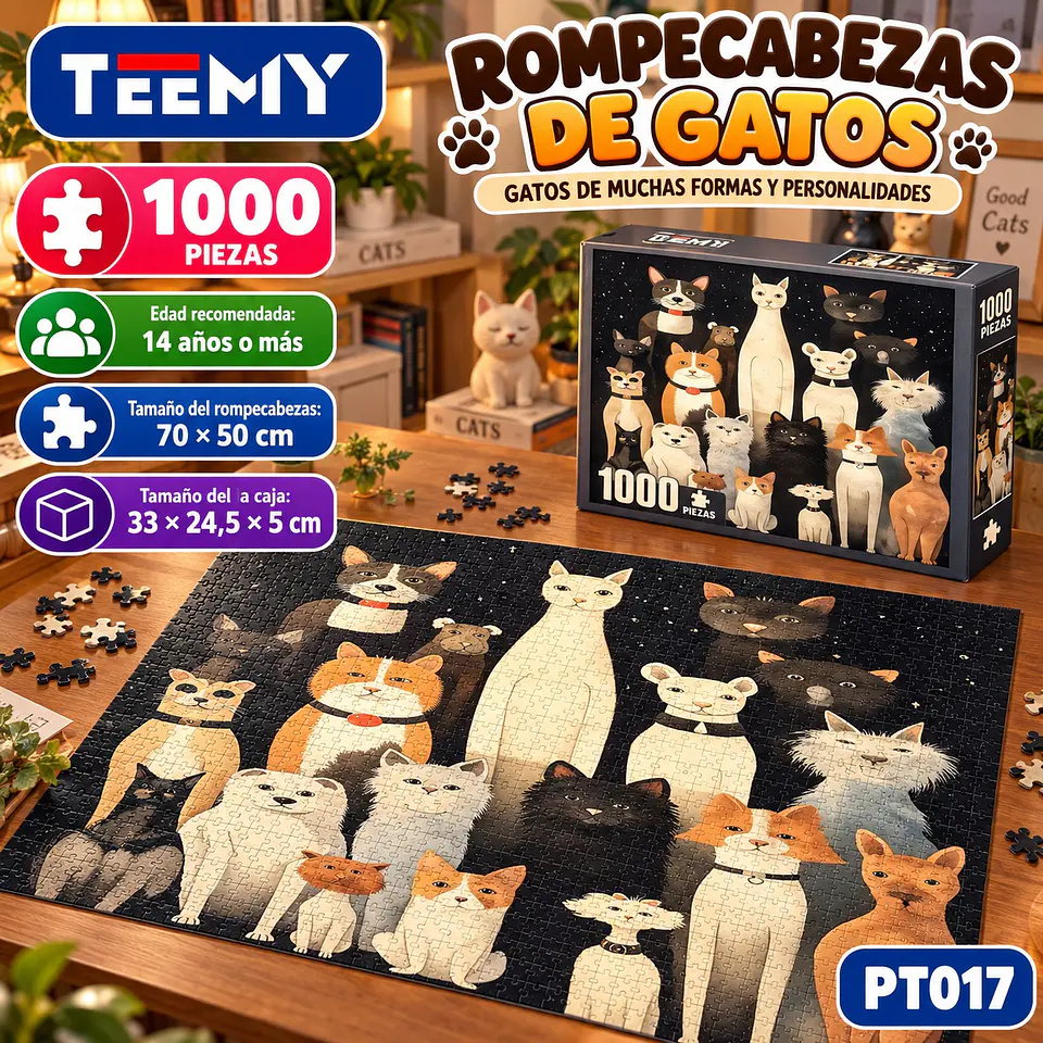ROMPE CABEZAS 1000 PCS, 3 DEL MISMO POR MAYOR  (PT017) 1