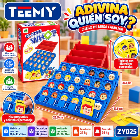 ADIVINA QUIEN , 3 DEL MISMO POR MAYOR  (ZY025)