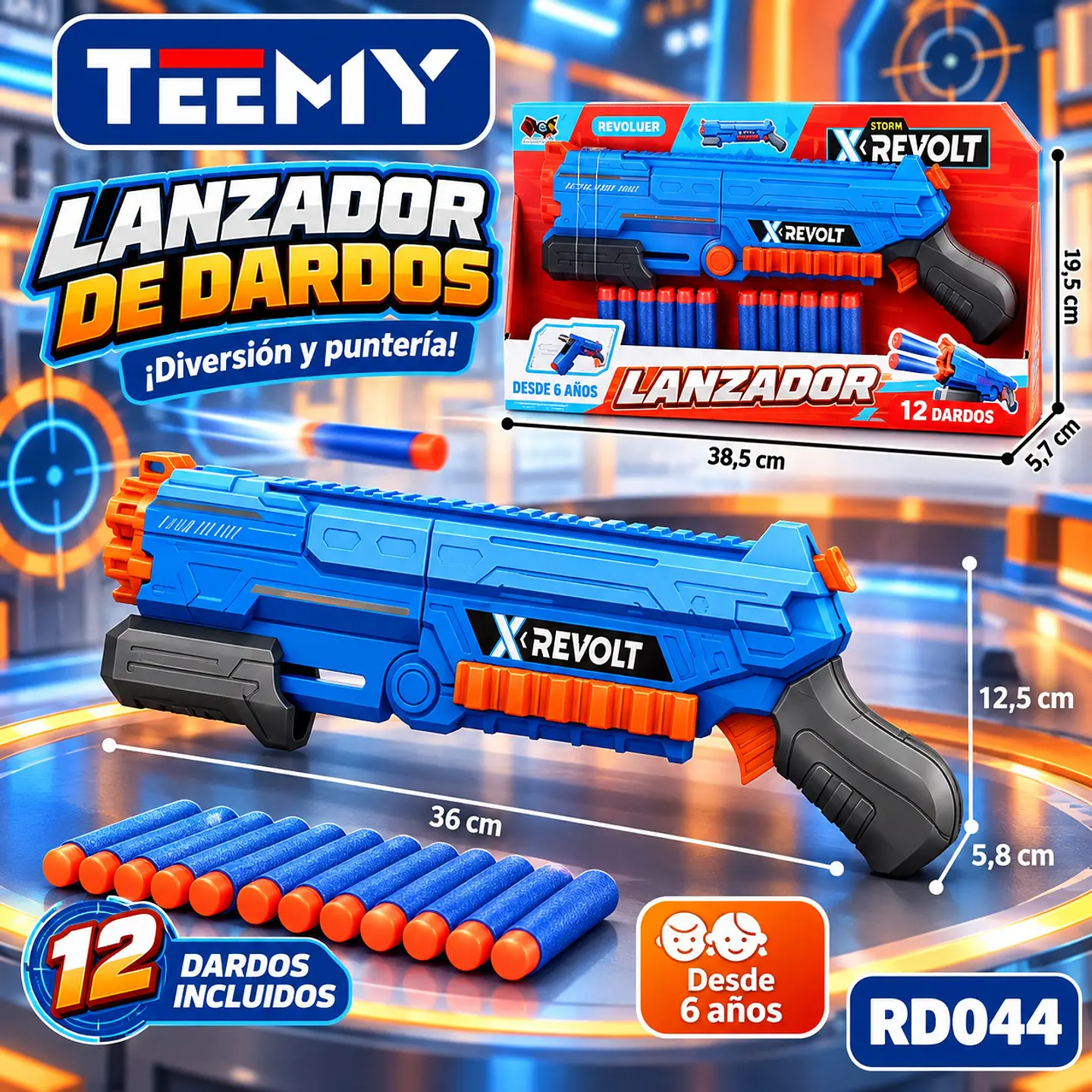 PISTOLA NERF, 3 DEL MISMO POR MAYOR  (RD044) 1
