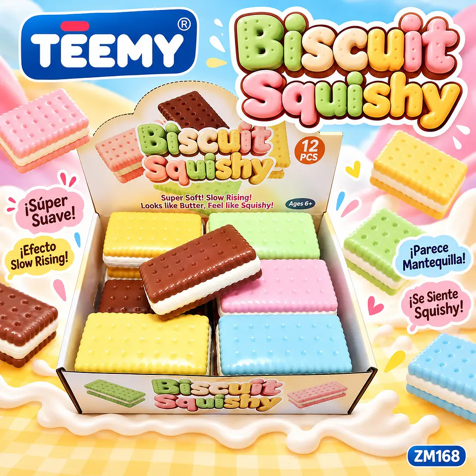 SQUISHY CHOCOLATE PAQUETE 12 PIEZAS (ZM168) 1