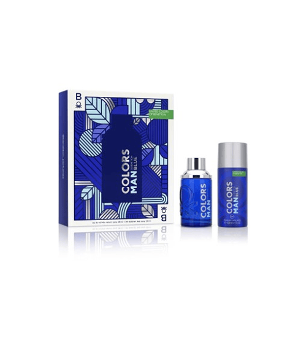 Benetton Colors Man Blue set EDT 100 ml + 1 Deo 150 ml