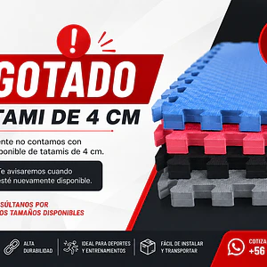 TATAMI 1X1X4CM  BICOLOR (ROJO/AZUL)  (Precio + IVA)
