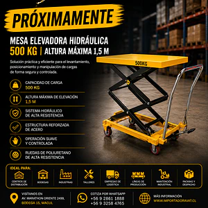 MESA ELEVADORA 500 KG,1.5 M