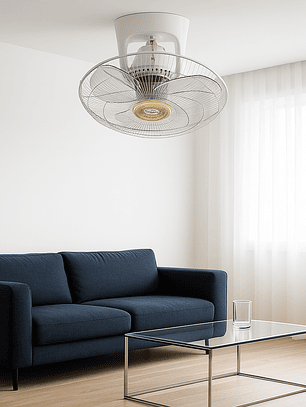 Ventilador de Techo Crown Orbital 18” – Motor de 100W con Control Remoto