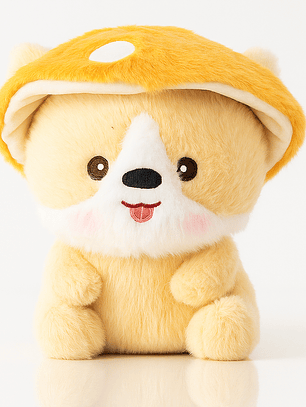 Peluche Perrito Amarillo 23 cm – Coleccionable adorable y súper suave