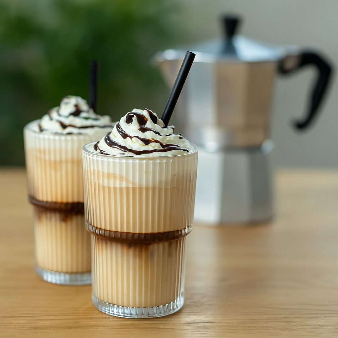 Set de 6 Vasos de Vidrio Acanalado 400 ml (12 × 7 cm) 3