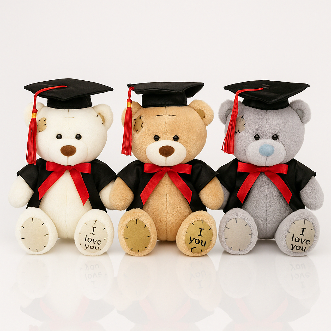 Osito de Graduación 23 cm – Peluche con Toga y Birrete 1