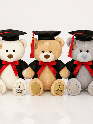 Osito de Graduación 23 cm – Peluche con Toga y Birrete