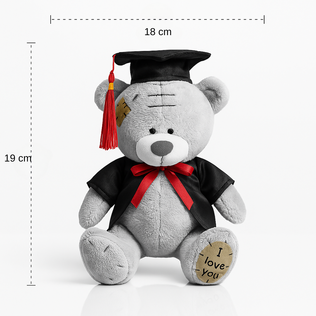 Osito de Graduación 23 cm – Peluche con Toga y Birrete 4
