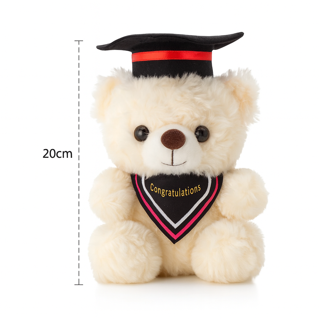 “Oso de Graduación 20cm con Birrete – Peluche Premium para Regalo” 2