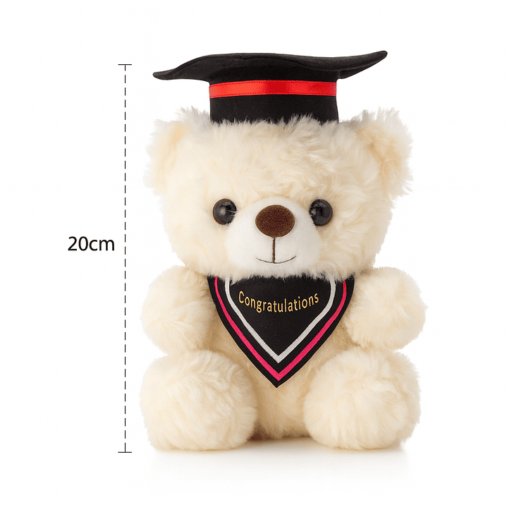 “Oso de Graduación 20cm con Birrete – Peluche Premium para Regalo” 2