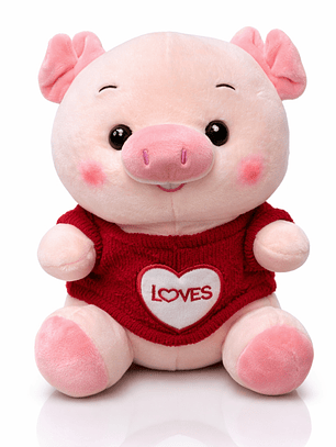 Peluches Tiernos de 20 cm – Cerdito con Outfit