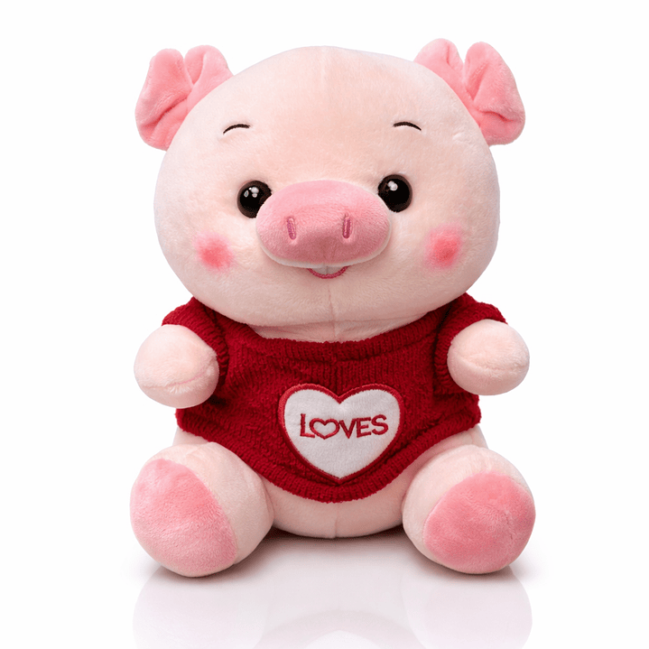 Peluches Tiernos de 20 cm – Cerdito con Outfit 1