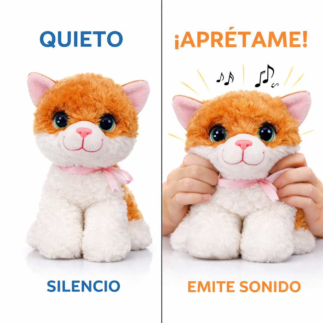 Gatos de Peluche 22 cm – Con sonido, diseño Realista y Ultra Suave 1