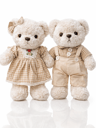 Pareja de Osos de Peluche 35 cm | Peluches Grandes Premium para Regalo