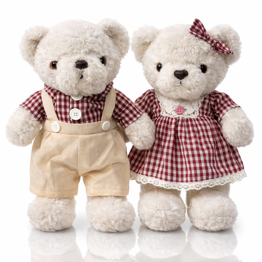 Pareja de Osos de Peluche 35 cm | Peluches Grandes Premium para Regalo 2