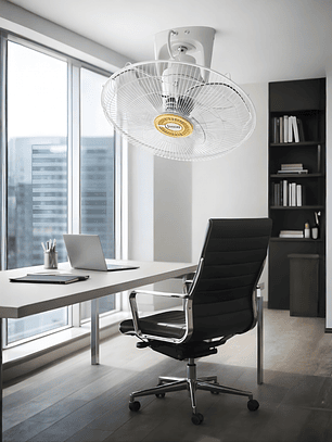 Ventilador de Techo Crown Orbital 18” – Motor de 100W con Control Remoto