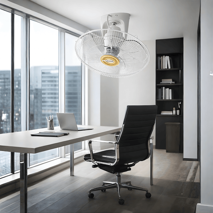 Ventilador de Techo Crown Orbital 18” – Motor de 100W con Control Remoto 2