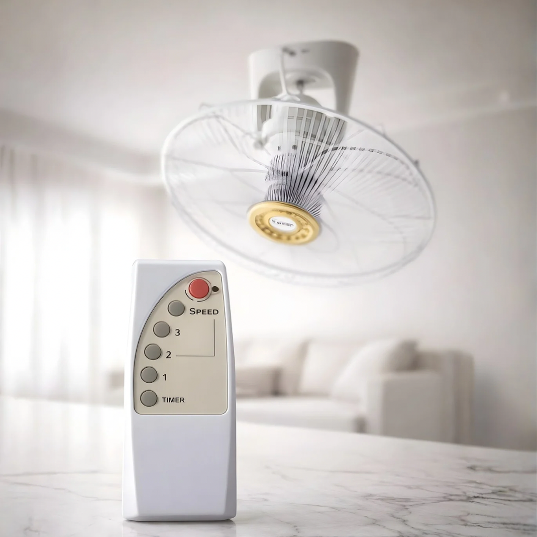 Ventilador de Techo Crown Orbital 18” – Motor de 100W con Control Remoto 4