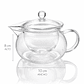 Tetera de Vidrio con Infusor de Borosilicato – Ideal para Té e Infusiones - Miniatura 2