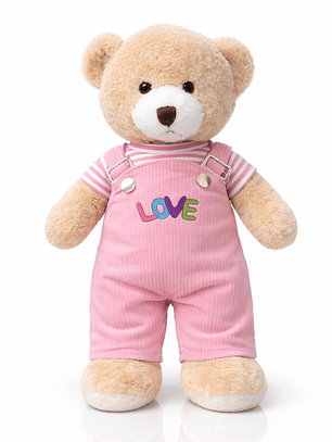 Peluche Osito Premium LOVE 38 cm – Suave, Tierno y Perfecto para Regalar