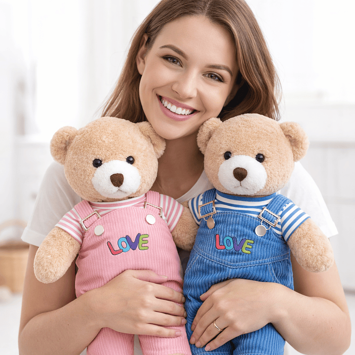 Peluche Osito Premium LOVE 38 cm – Suave, Tierno y Perfecto para Regalar 1