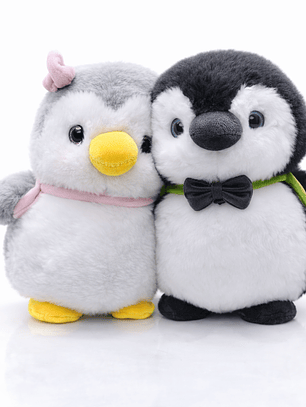 Pareja de Pingüinos de Peluche 21 cm – Suaves, Tiernos y Perfectos para Regalo