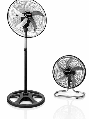 Ventilador de Pie Crown Orbital 3 en 1 – Potente, Silencioso y Ajustable