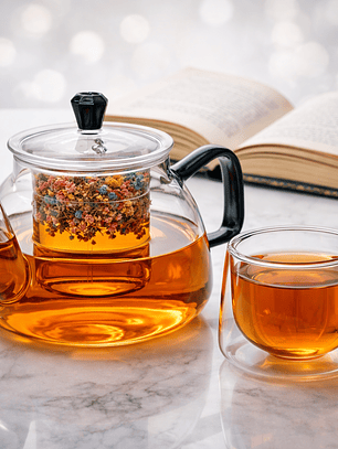 Tetera de Vidrio de Borosilicato 900 ml con Infusor – Ideal para Té e Infusiones