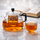 Tetera de Vidrio de Borosilicato 900 ml con Infusor – Ideal para Té e Infusiones - Miniatura 1