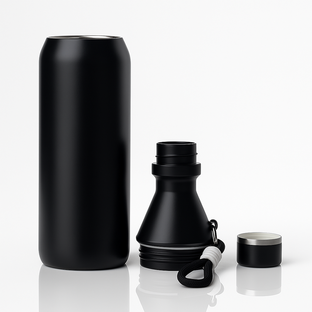 Botella de Acero Inoxidable 500 ml – Botella Térmica Reutilizable para Agua, Café o Bebidas 3