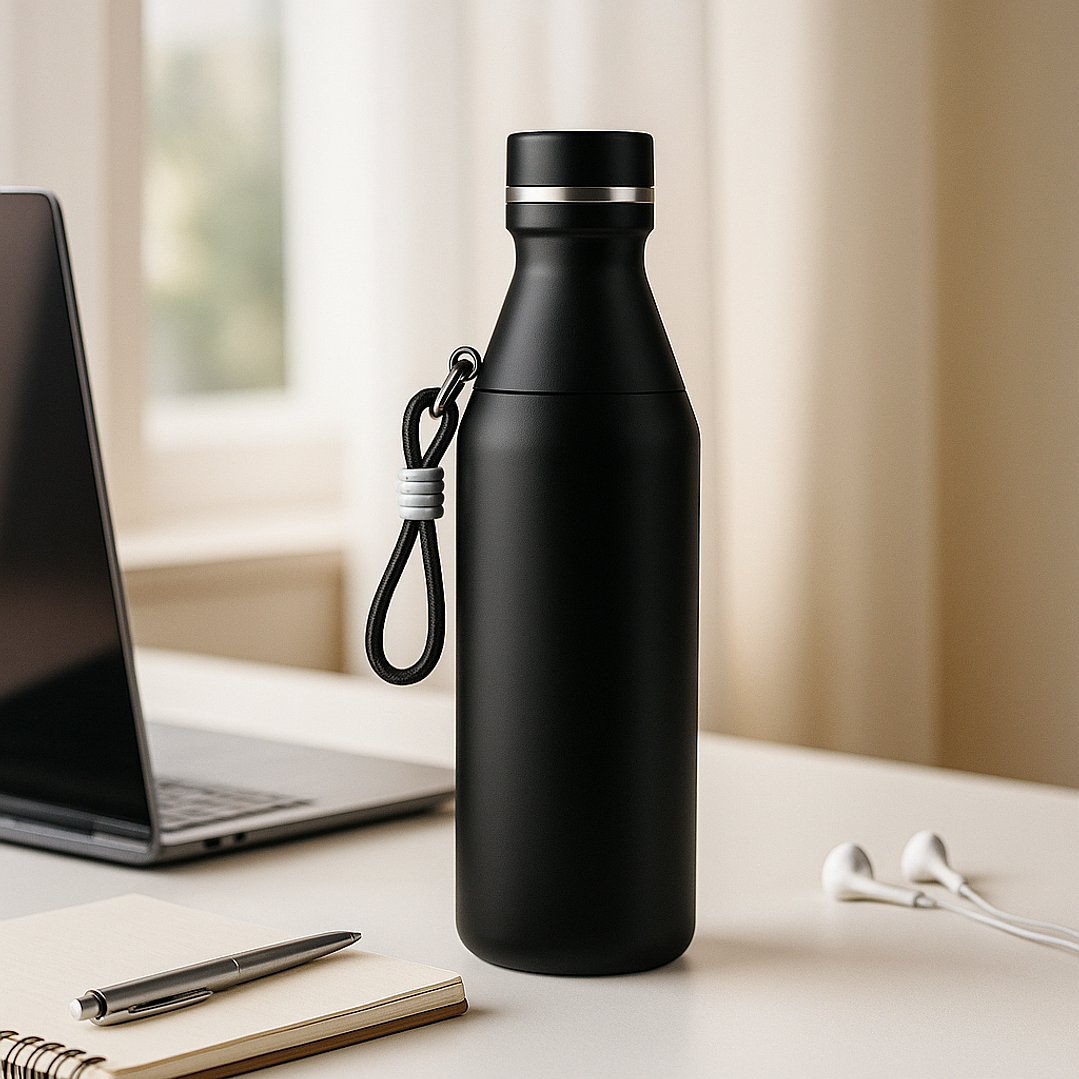 Botella de Acero Inoxidable 500 ml – Botella Térmica Reutilizable para Agua, Café o Bebidas 6