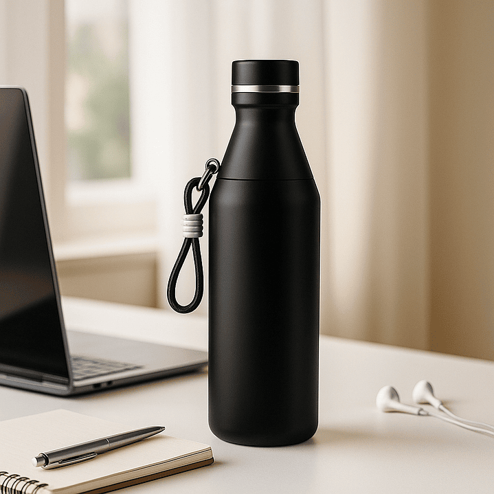 Botella de Acero Inoxidable 500 ml – Botella Térmica Reutilizable para Agua, Café o Bebidas 6