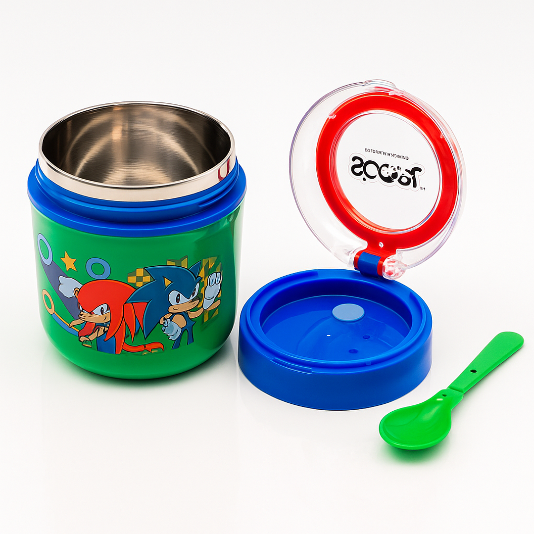 Lonchera Térmica Infantil 630 ml de Acero Inoxidable 304 con Cuchara – Recipiente para Comida Escolar 8