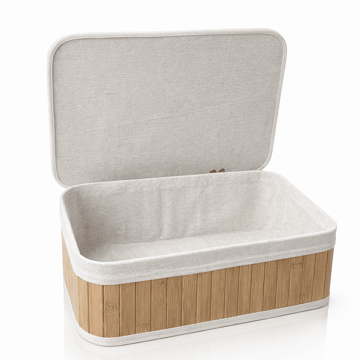 Set de Cajas Organizadoras de Bambú con Tapa – Organizador de Ropa Interior y Accesorios (3 Tamaños) 4