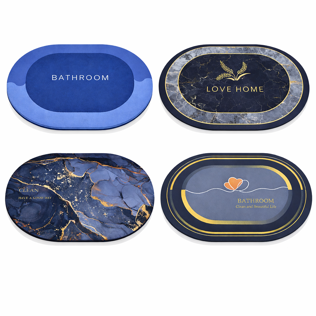 Alfombra de Baño Súper Absorbente Antideslizante | Secado Rápido para Ducha, Cocina y Hogar 1